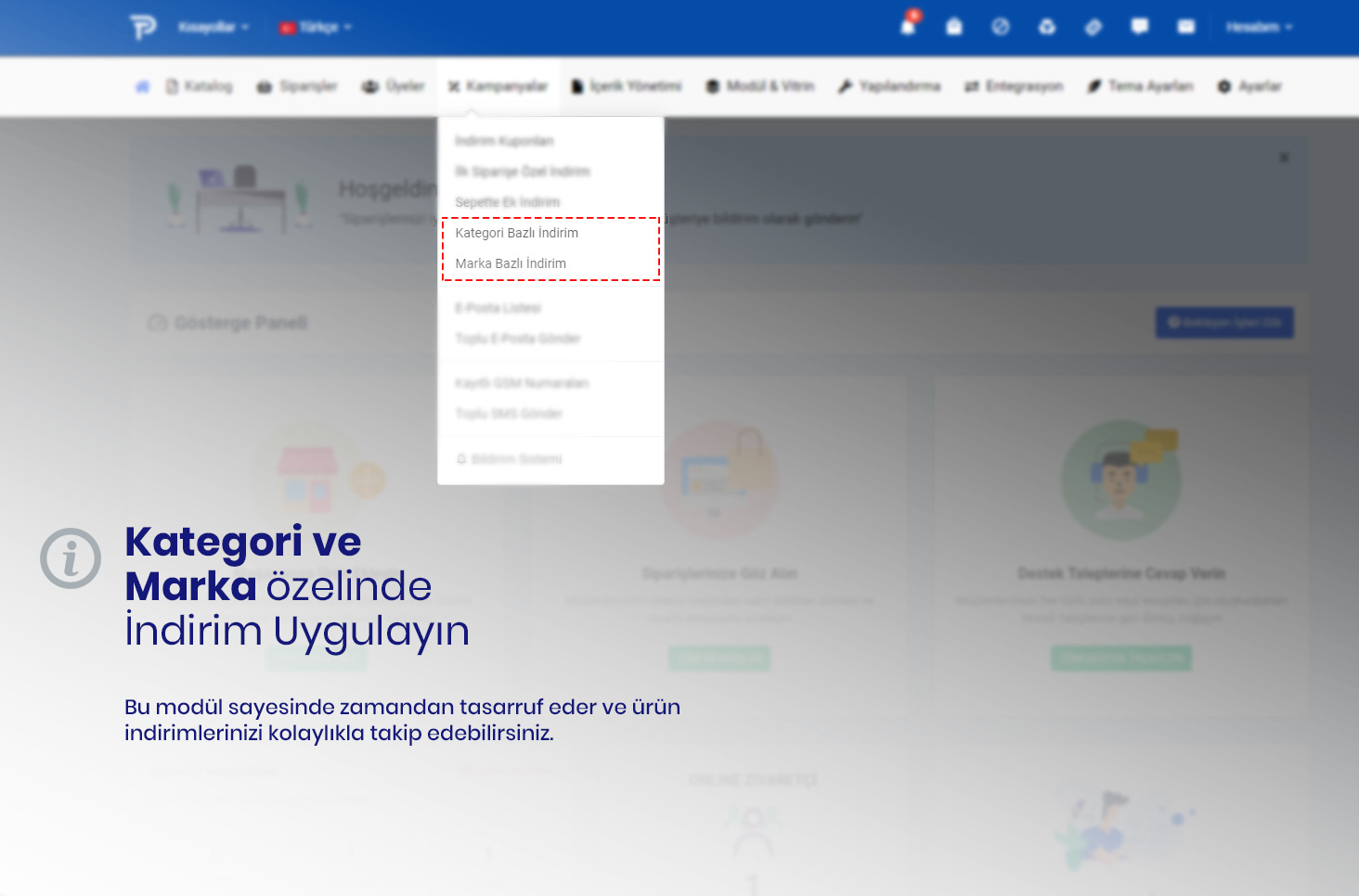 Marka & Kategori Bazlı Kampanya Modülü