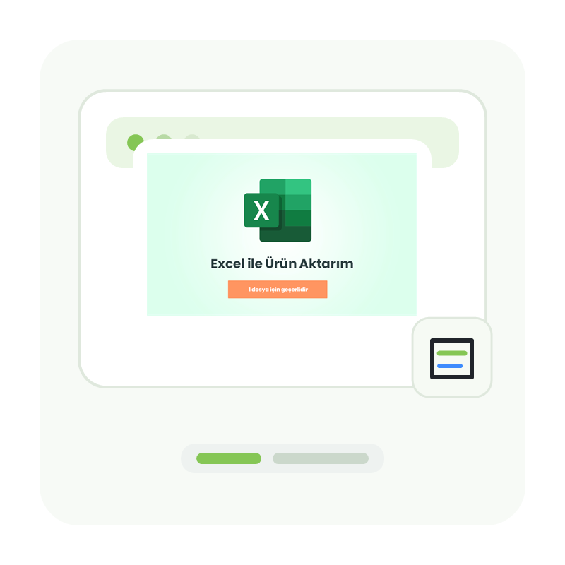 Excel ile Ürün Aktarımı (Tek dosya için)